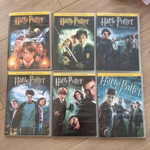 Harry Potter DVD Lot 1-6 Full Screen Edition Sorcerer's Stone Half-Blood Prince